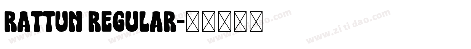 rattun regular字体转换